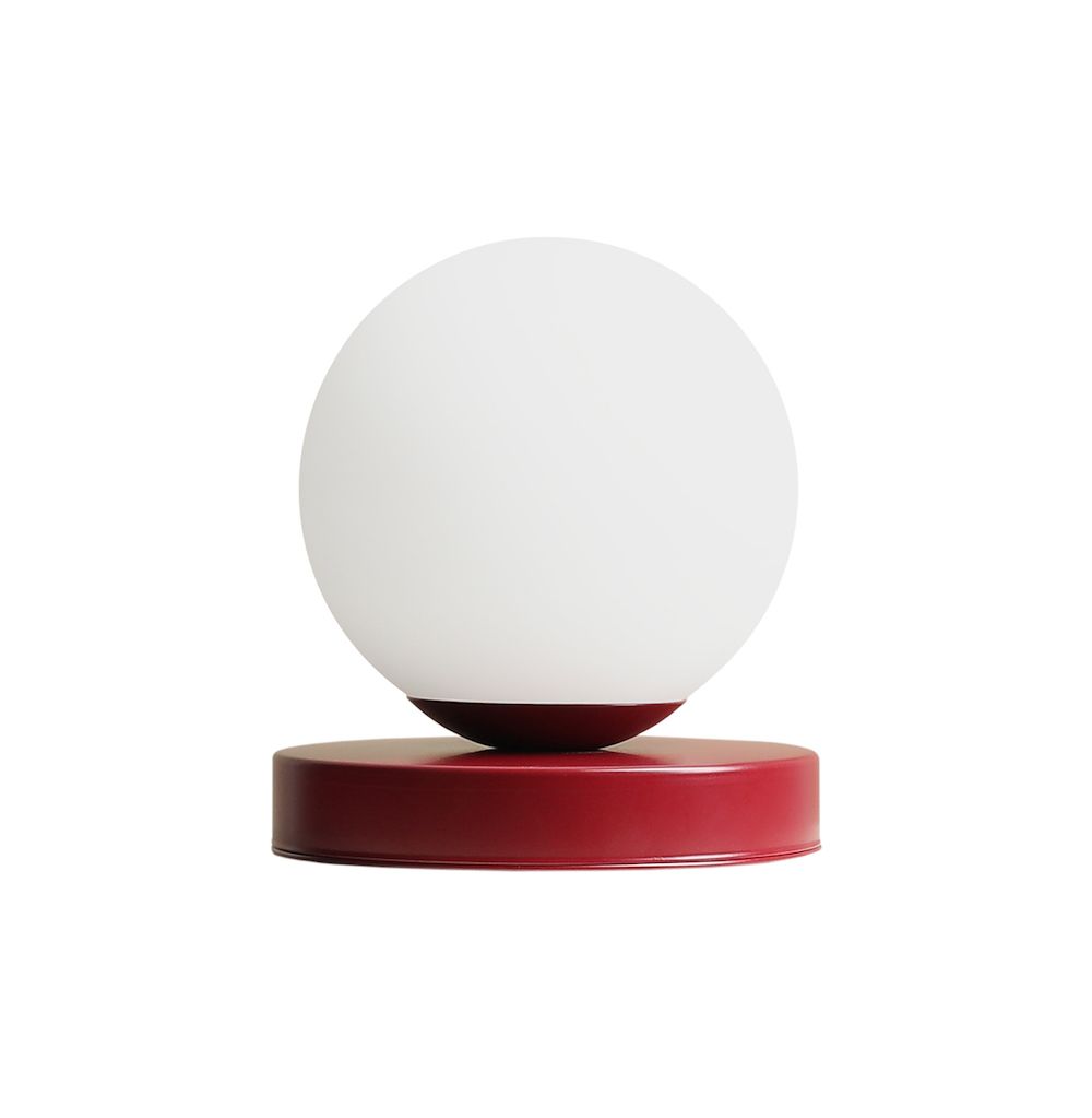 Lampa stołowa Ball Red Wine z kolekcji Artera Colours