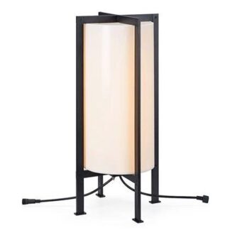 Stojąca lampa Garden 24 z czarną ramą o wysokości 54 cm i klasie szczelności IP44