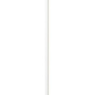 Biała podłogowa lampa Pinne z kloszem ze szkła