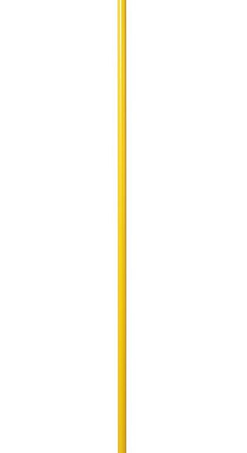 Musztardowa lampa stojąca Pinne z mlecznym kloszem z kolekcji Artera Colours