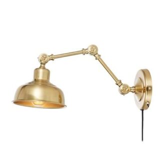 Regulowany kinkiet Grimstad w odcieniu ciemnego złota