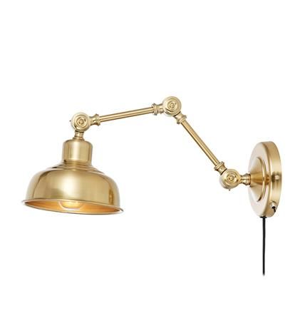 Regulowany kinkiet Grimstad w odcieniu ciemnego złota