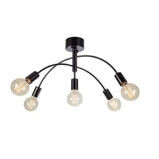 Czarna lampa sufitowa Cygnus z metalowymi ramionami