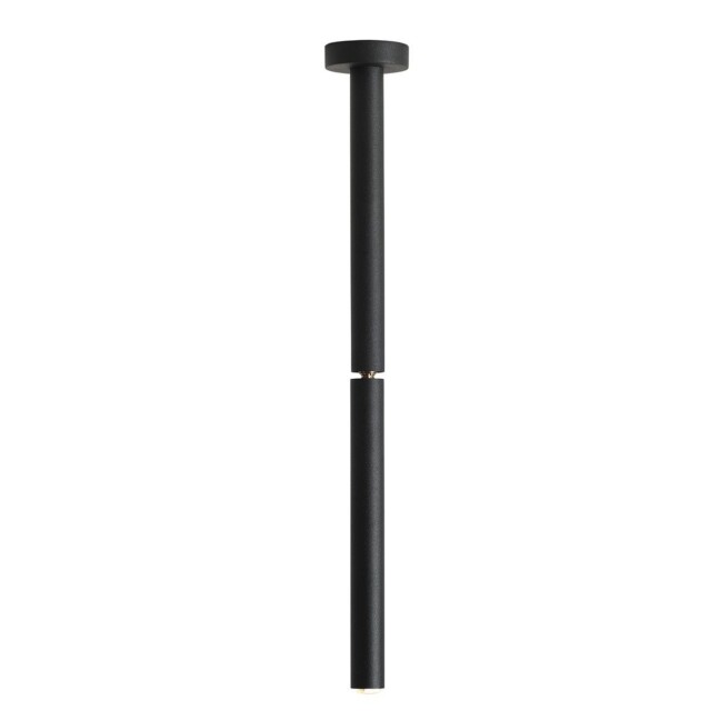 Regulowana czarna lampa sufitowa Stick S, idealna do kuchni