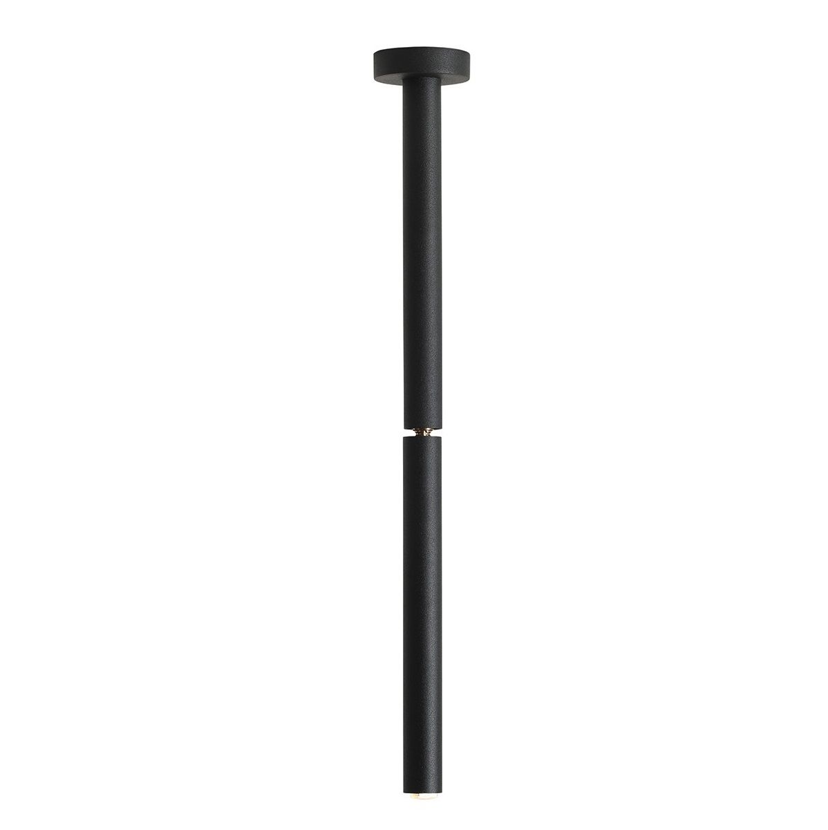 Regulowana czarna lampa sufitowa Stick S, idealna do kuchni
