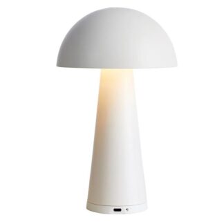 Mobilna lampa Fungi w matowej bieli