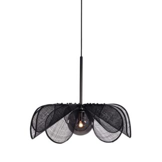 Czarna wisząca lampa Styrka, idealna nad stół