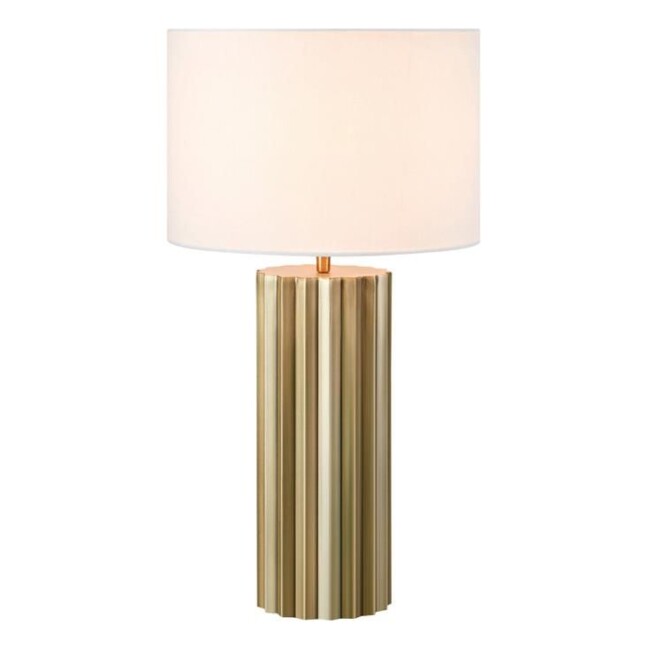 Złota lampa stołowa Hashira o eleganckim designie