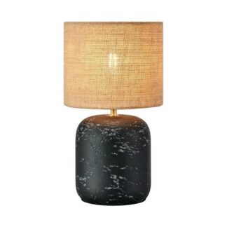 Lampa stołowa Montagna z abażurem w naturalnym odcieniu