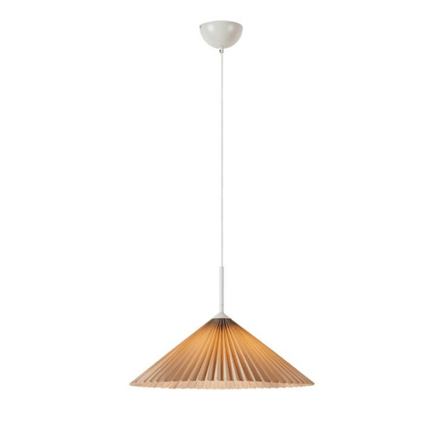 Plisowana lampa wisząca Plisado - do beżowej kuchni