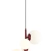 Wisząca lampa Bloom 4 w kolorze czerwonego wina
