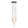 Wisząca lampa Riu 7 z eleganckimi szklanymi kulami