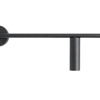 Prawy kinkiet Trevo 2 w kolorze całkowitej czerni