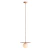 Mała wisząca lampa Loop Coral w subtelnym stylu