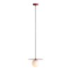 Wisząca lampa Loop w kolorze czerwonego wina