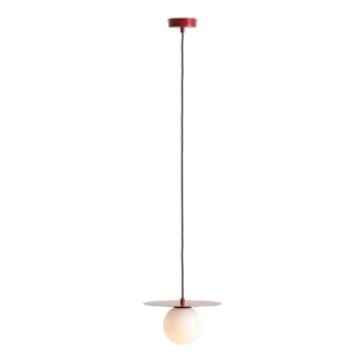 Wisząca lampa Loop w kolorze czerwonego wina