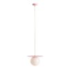 Wisząca lampa Loop w odcieniu różu Baby Pink