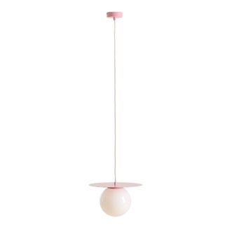 Wisząca lampa Loop w odcieniu różu Baby Pink