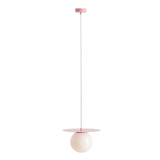 Wisząca lampa Loop w odcieniu różu Baby Pink
