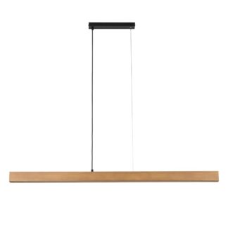 Lampa wisząca Teo - drewniana listwa nad stół