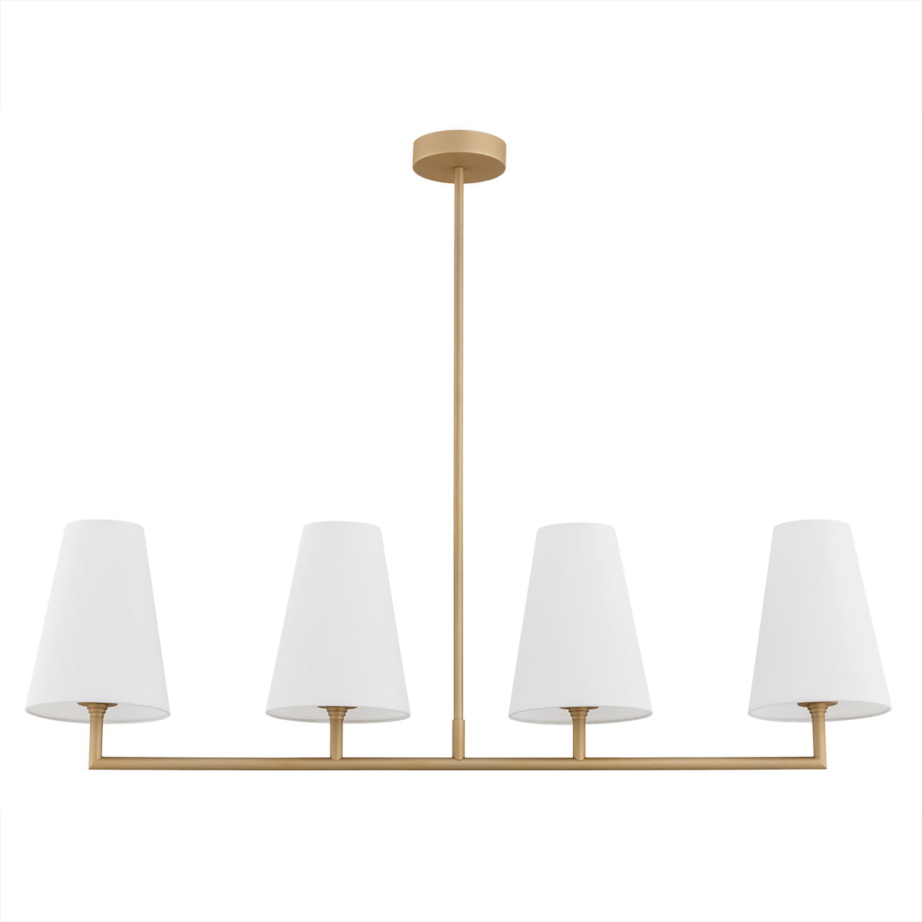 Złota, stylowa lampa wisząca Safiano