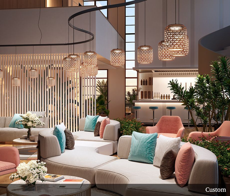 Beżowa, mała lampa wisząca Nans S/16 Outdoor