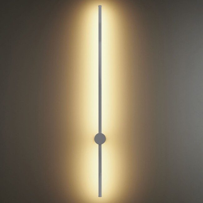 Biały kinkiet Sparo 100 cm LED, idealny do gabinetu