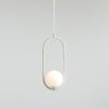 Wisząca lampa Riva 1 w kolorze kremowym