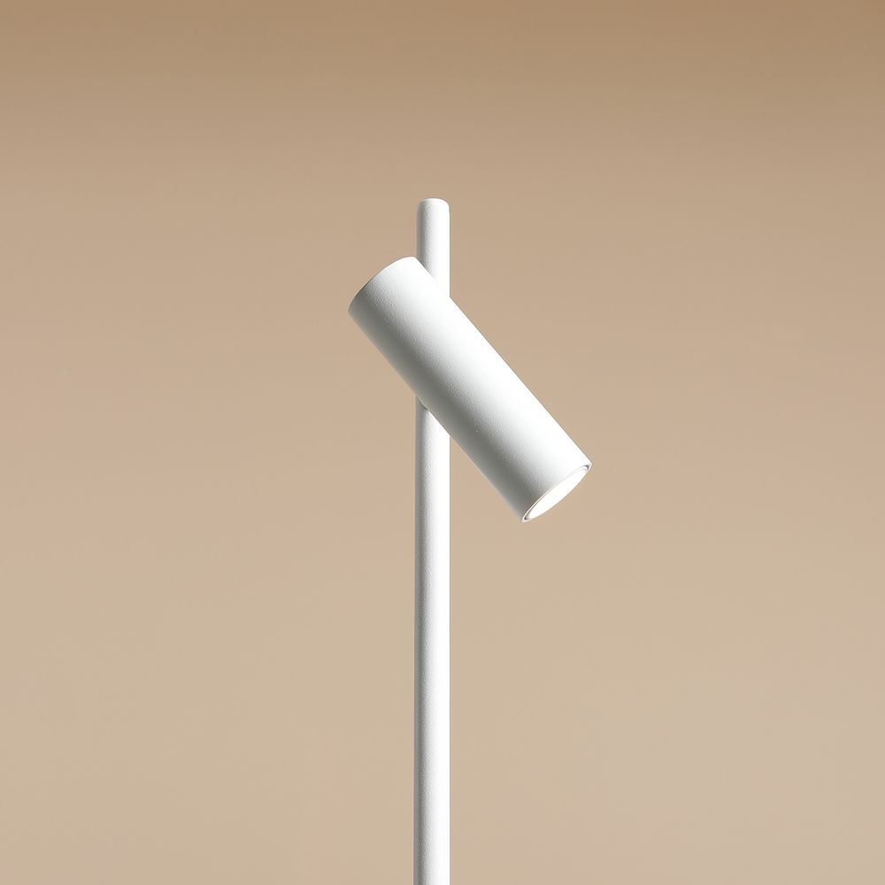 Biała lampa biurkowa TREVO