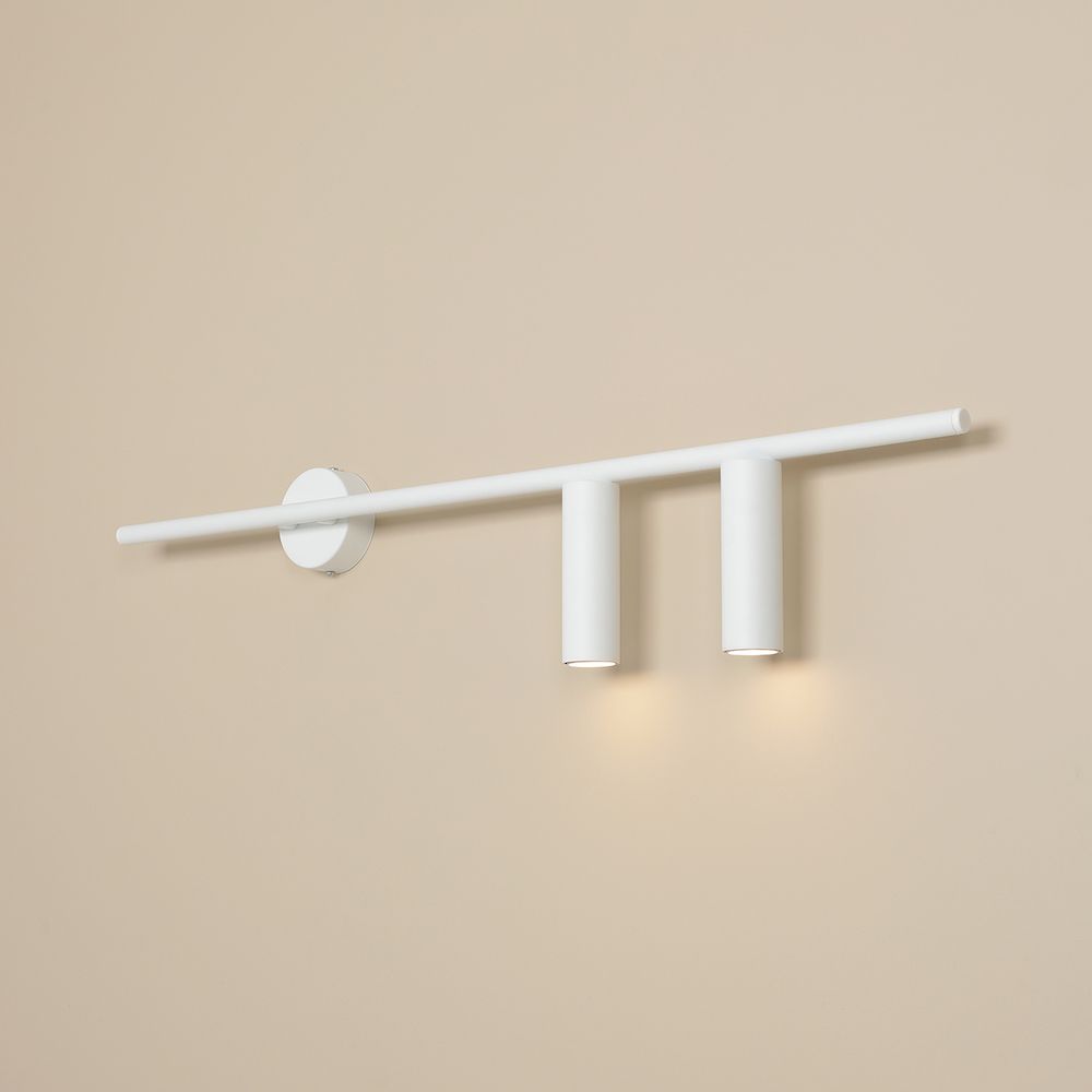 Prawy kinkiet TREVO 2 w kolorze białym