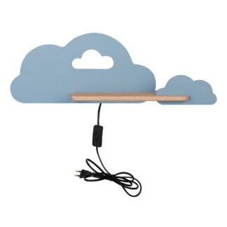 Dziecięcy kinkiet Cloud w odcieniach niebieskich chmurek