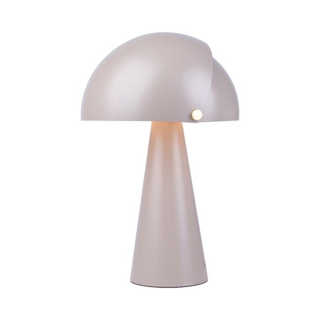 Stylowa matowa brązowa lampa stołowa Align od DFTP