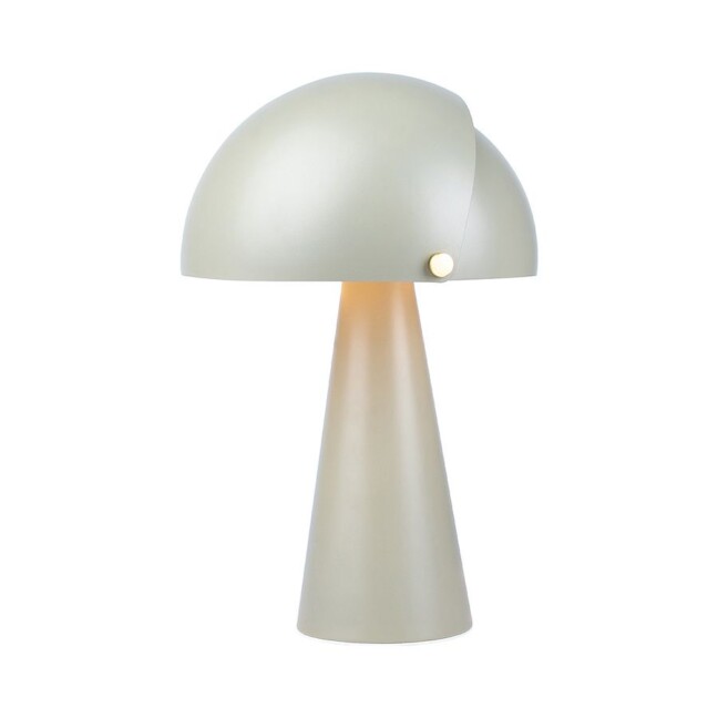 Zielona stołowa lampa Align od DFTP z regulowanym kloszem