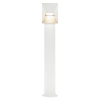 Biały słupek Pontio do ogrodu o klasie szczelności IP54