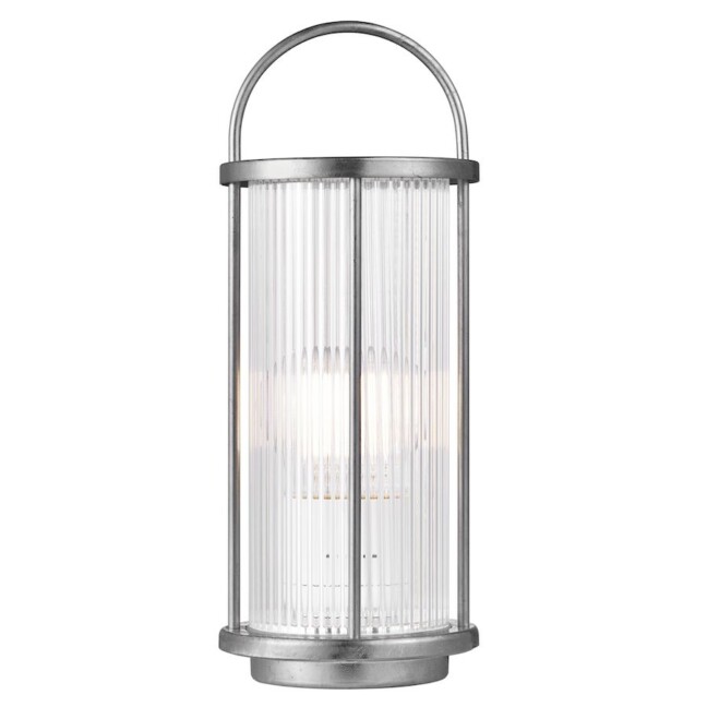 Stołowa lampa Linton z ryflowanym kloszem i klasą szczelności IP54