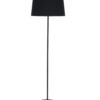 Nastrojowa lampa podłogowa Maja z czarnym abażurem
