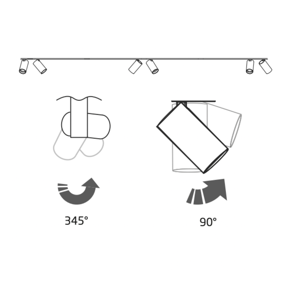 Listwa Mono IV w kolorze białym