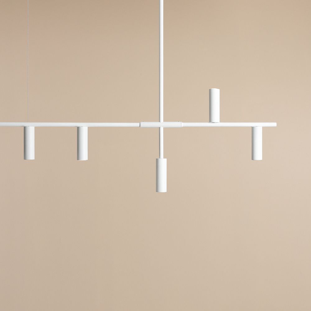 Wisząca lampa TREVO 6 w białym kolorze