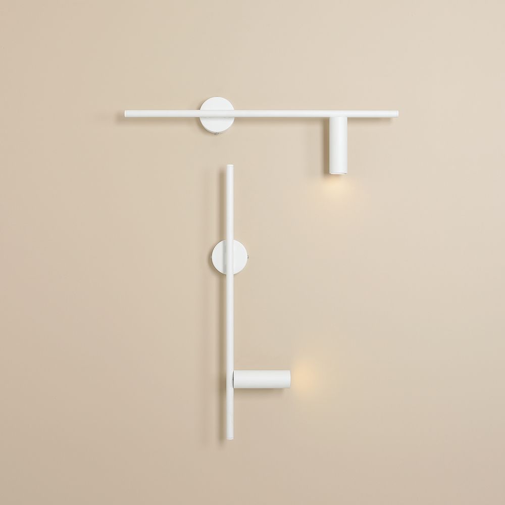 Prawy kinkiet TREVO 3 w kolorze białym