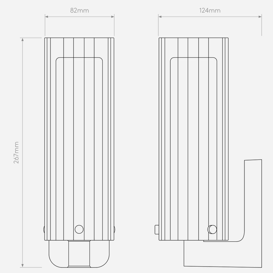 Czarny kinkiet łazienkowy Ottavino o klasie szczelności IP44