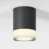 Czarna lampa sufitowa Ottawa o klasie szczelności IP65, idealna do łazienki