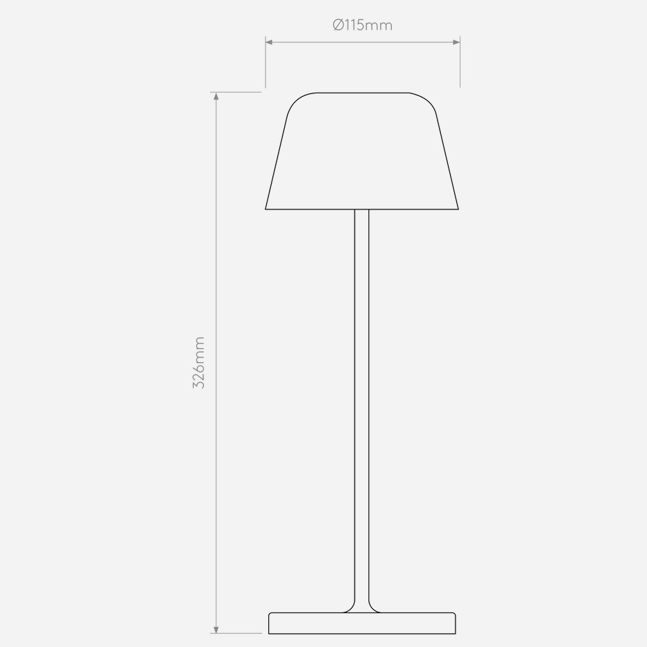 Czarna przenośna lampa Nomad na taras