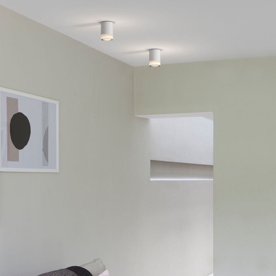 Biała lampa sufitowa Ottawa, odporna na wilgoć (IP65)