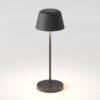 Czarna przenośna lampa Nomad na taras