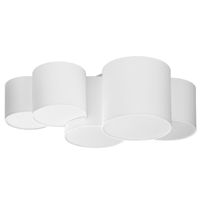 Oryginalna lampa sufitowa Mona z białymi abażurami
