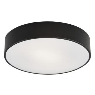 Nowoczesny plafon Darling w eleganckiej czarnej oprawie