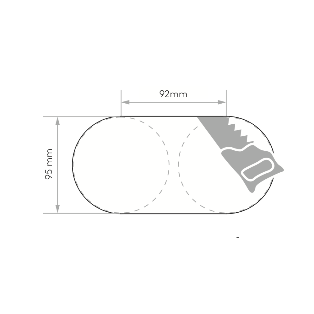 Biała oprawa sufitowa Minima Round Twin