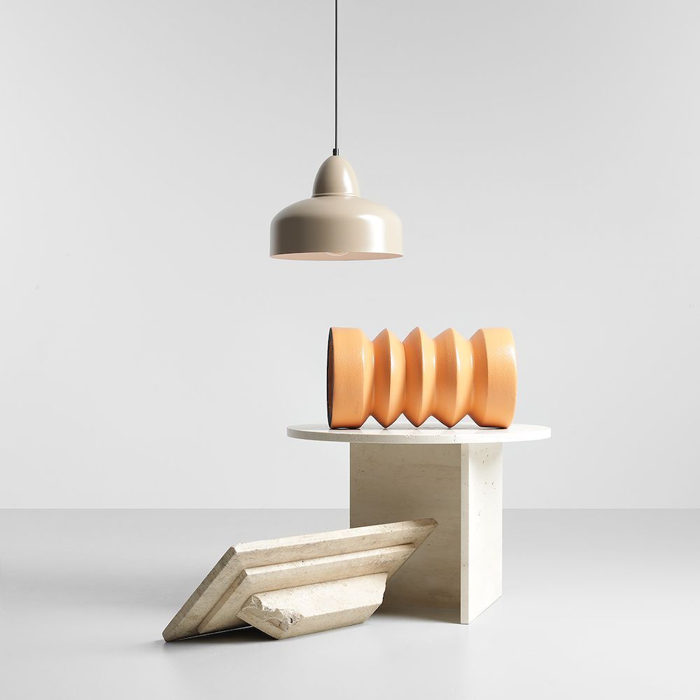 Beżowa lampa wisząca Como z limitowanej kolekcji Artera Colours