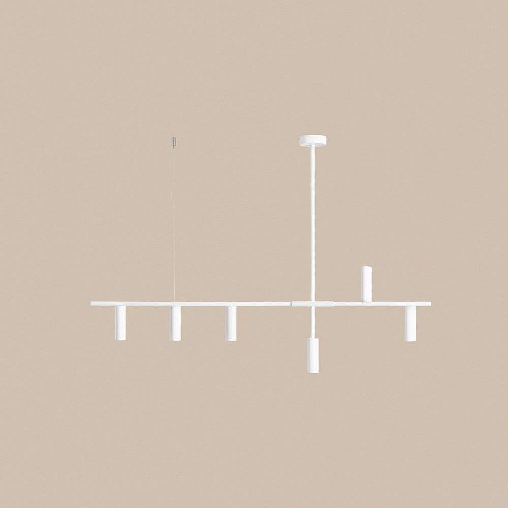 Wisząca lampa TREVO 6 w białym kolorze