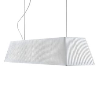 Stylowa biała lampa wisząca Mei 100